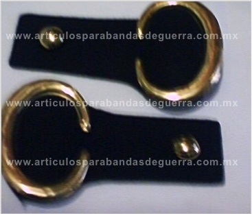 Caponas para uniforme de gala con media luna de latón